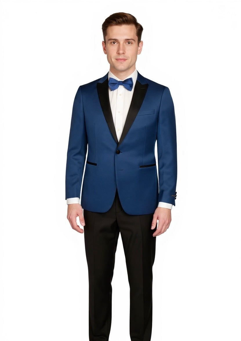 Tuxedo Collection - Tuxedo Texture Blue Adjustable Arian Vent