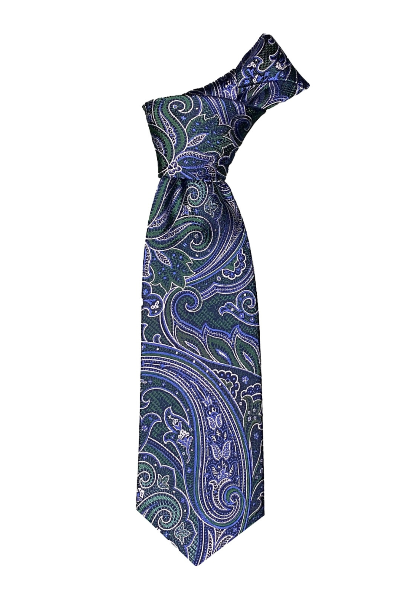 Piattelli Collection - Green Blue Tonal Paisley