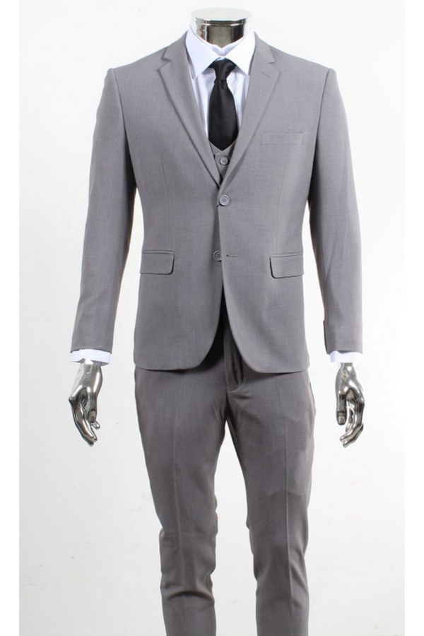 Retro 3 Piece Grey Suit & Vest