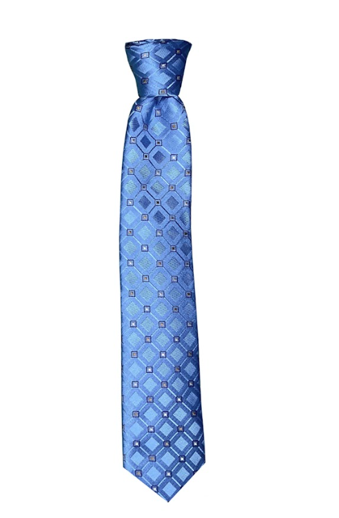 Silk Touch - Blue Diamond Skinny Tie