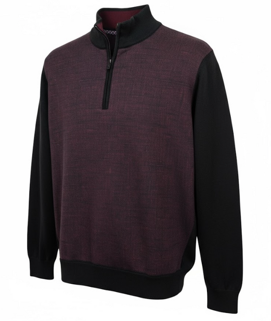 Enzo - Business Casual Top in Burgundy