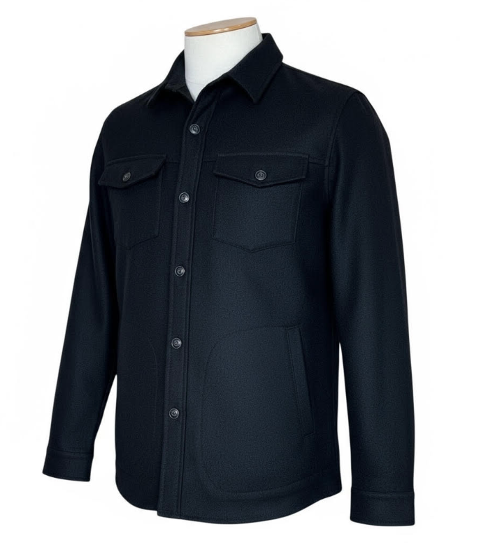 Premium Wool Italian - Black Blazer