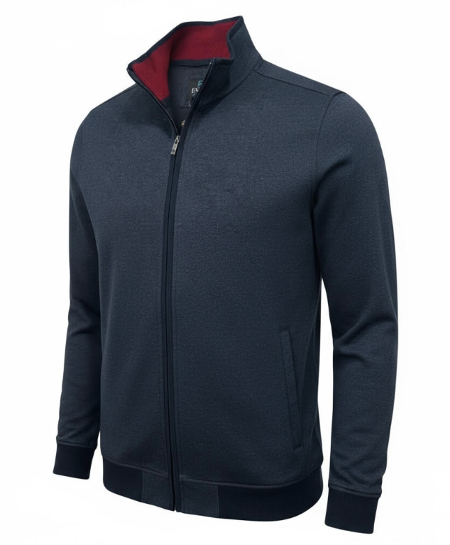 Enzo - Business Casual Top in Navy & Red