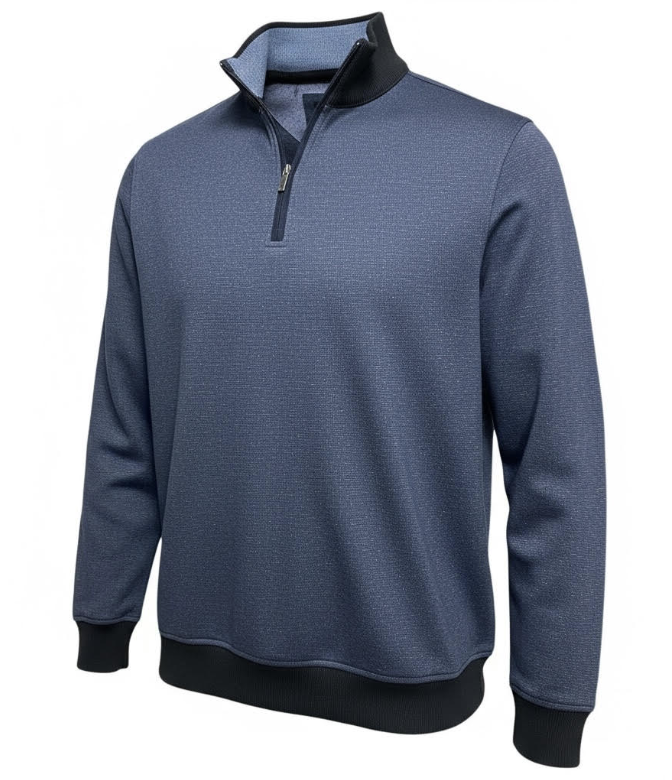 Enzo - Slim Business Casual Top in Navy