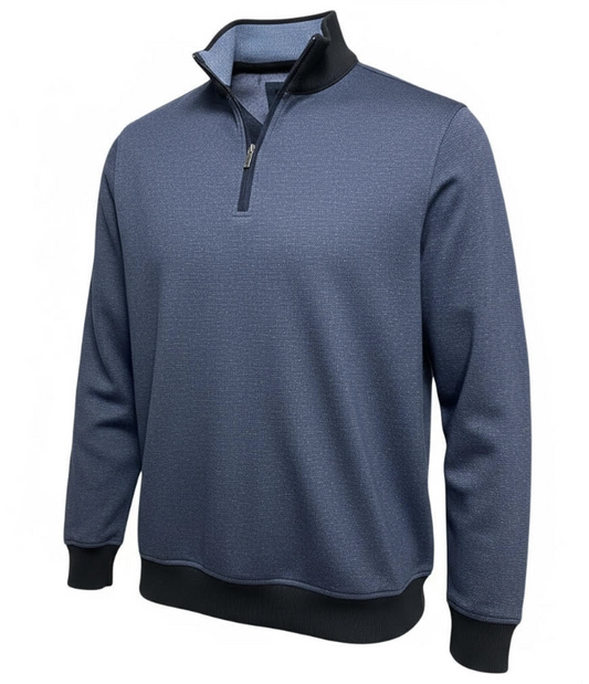 Enzo - Slim Business Casual Top in Navy