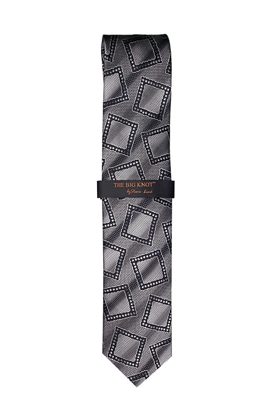 Steven Land Collection - "The Big Knot"  - Black & White Mosaic Medallion