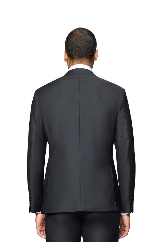 Berragamo Elegant Italy Luxe Suit Jacket in Black