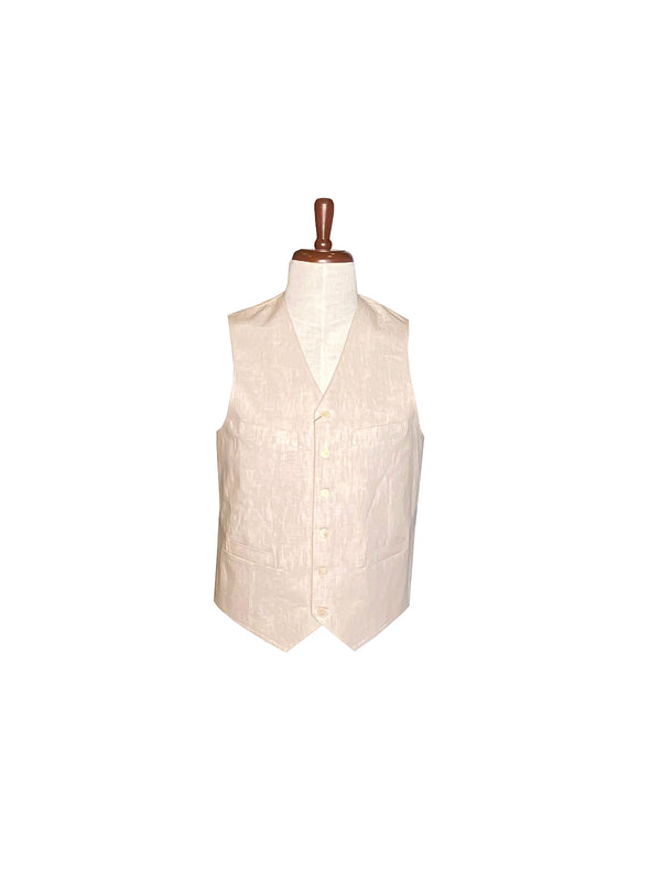 Enzo - Beige Textured Vest