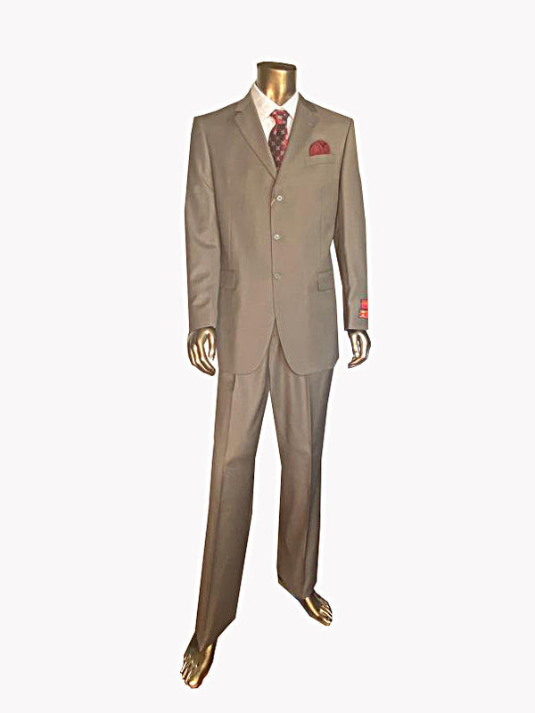 Mantoni - Modern Fit Suit Top Color Tan 3BT