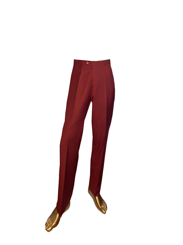 Burgundy - Classic Fit Pants